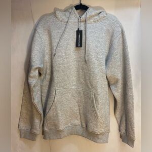 NWT PrettyLittleThing Ash Gray Oversized Hoodie Size Small